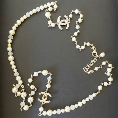 cheap replica chanel pearl necklace|faux chanel jewelry website.